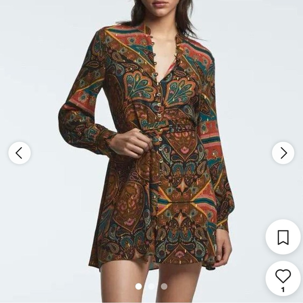 NWT Zara mini shirt dress